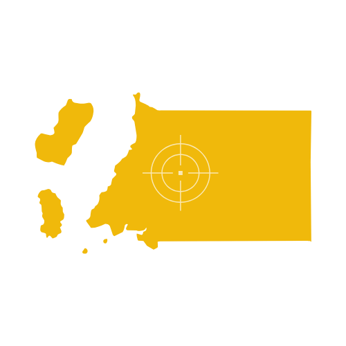 Map of Equatorial Guinea showing provinces and towns