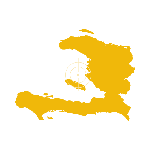 Haiti Map Showing Departments and Main Cities