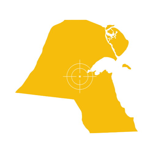 Kuwait Map Showing Governorates