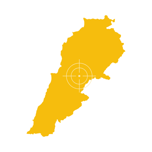 Lebanon Map Showing Governorates