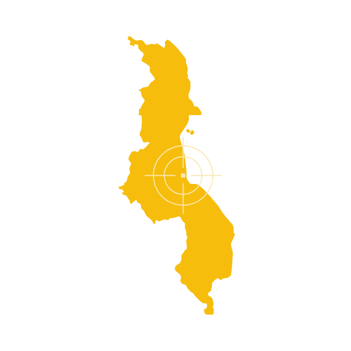 Malawi Map Showing Cities and Lakes