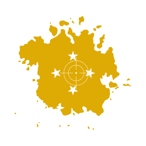 Micronesia Map Showing Islands and Towns