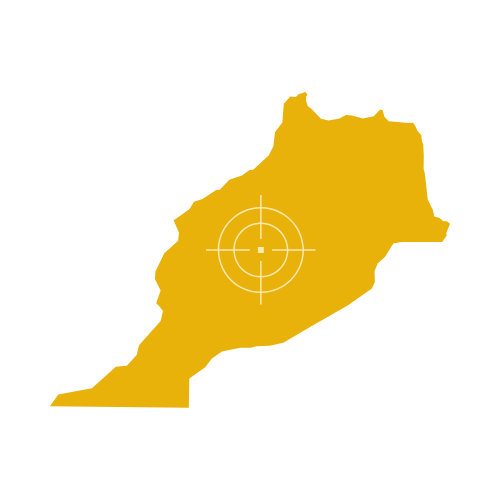 Morocco Map Showing Regions and Cities