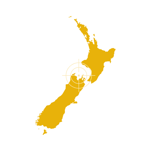 New Zealand Map Showing Regions and Cities