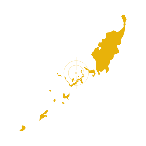 Palau Islands Map Showing Main Towns