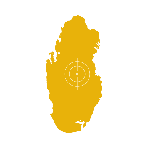 Qatar Map Showing Municipalities and Cities