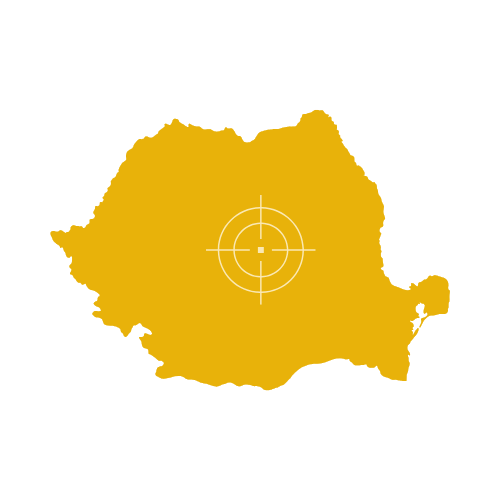 Romania Map Showing Counties and Cities