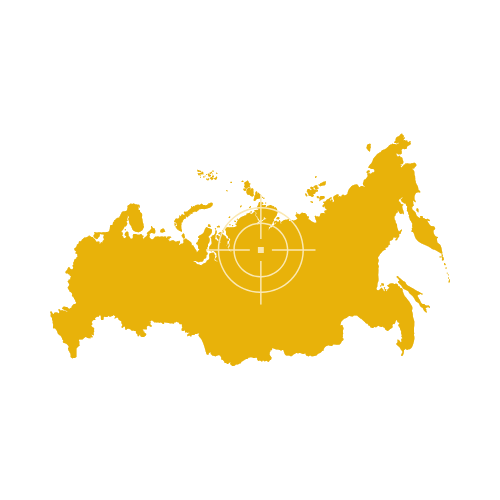Russia Map Showing Federal Subjects and Major Cities