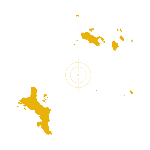 Seychelles Map Showing Islands and Towns