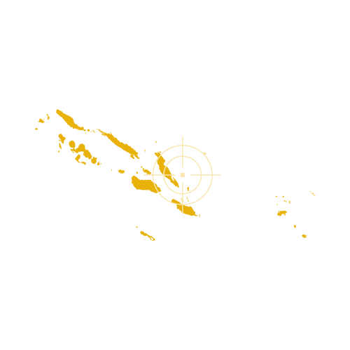 Solomon Islands Map Showing Islands and Towns