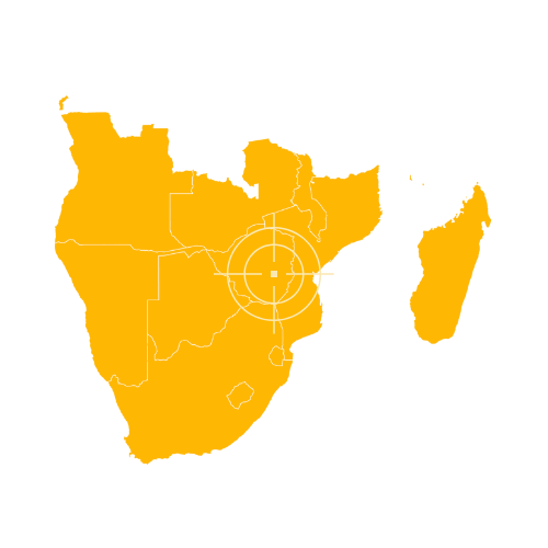 Southern Africa map
