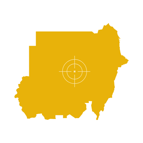 Sudan Map Showing States and Cities