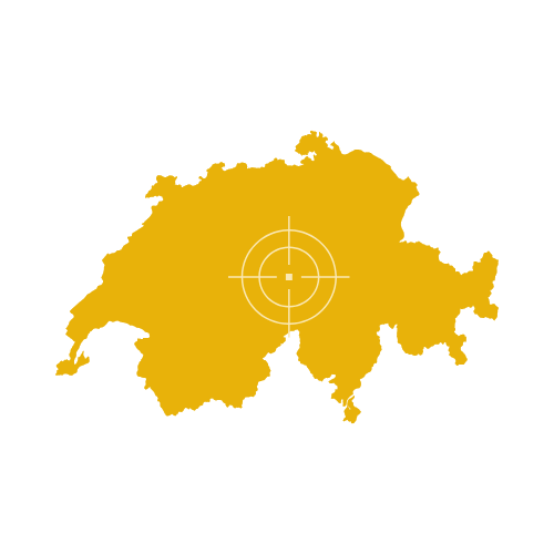 Switzerland Map Showing Cantons and Cities