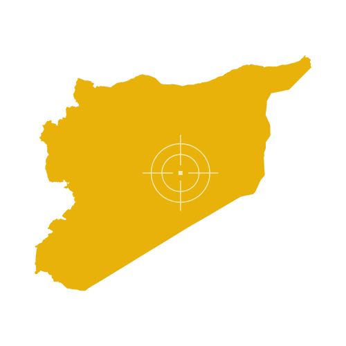 map of Syria showing provincial boundaries, major cities, and its location within the Middle East.