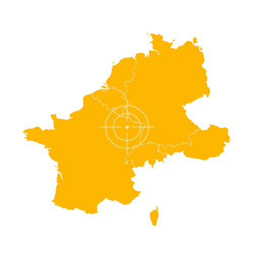 Western Europe sub-region map