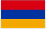Flag of Armenia with red, blue, and orange horizontal stripes