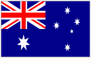 Flag of Australia with blue background, Union Jack in the corner, and white Southern Cross stars