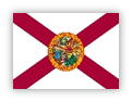 Flag of Florida with red cross and state seal