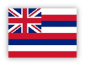 Flag of Hawaii with Union Jack and stripes