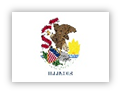 Flag of Illinois with state seal