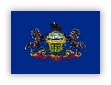 Flag of Pennsylvania with coat of arms