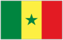 Flag of Senegal with green yellow red vertical stripes and green star