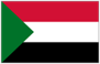 Flag of Sudan red white black triangle green