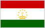 Flag of Tajikistan red white green with crown
