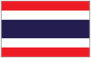 Flag of Thailand red white blue horizontal stripes