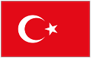 Flag of Turkey red with white crescent and star