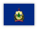Flag of Vermont with state coat of arms